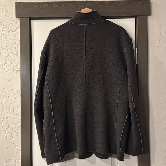 Rare Charcoal Italian Wool Blazer 42R - Picture 2 of 7